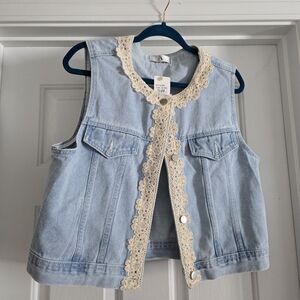 Light Blue Denim Vest